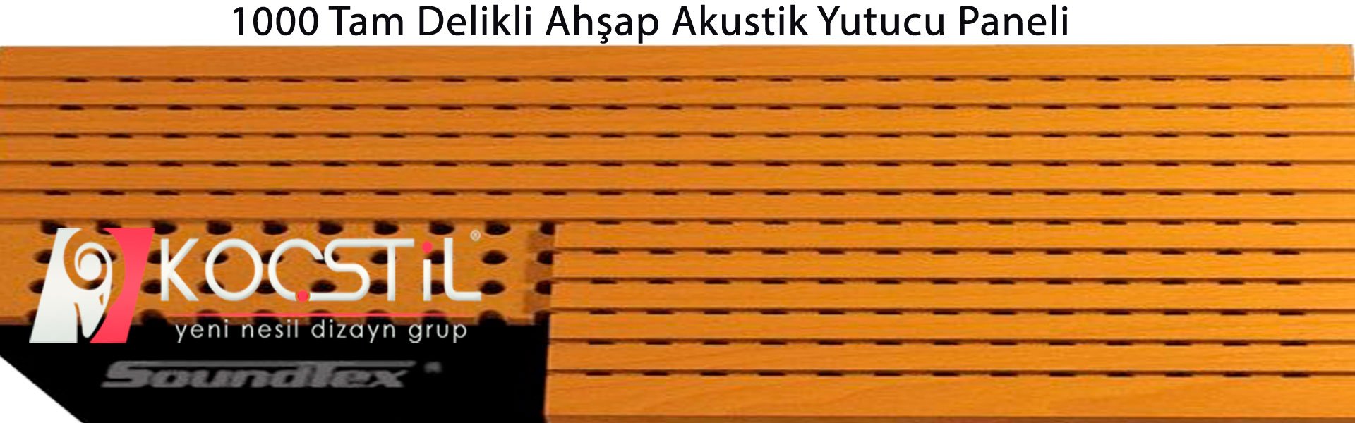 1000 Tam Delikli Ahşap Akustik Yutucu Paneli