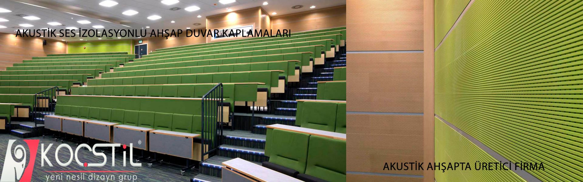 AKUSTİK SES İZOLASYONLU AHŞAP DUVAR KAPLAMALARI