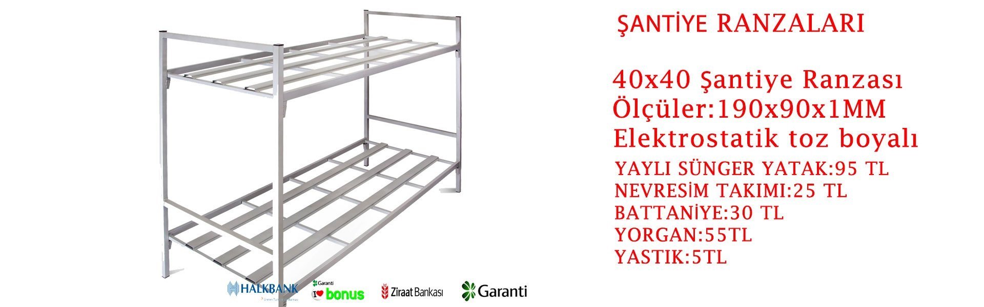 Çelik İnaşaat Ranzaları İnaşaat Ranzası