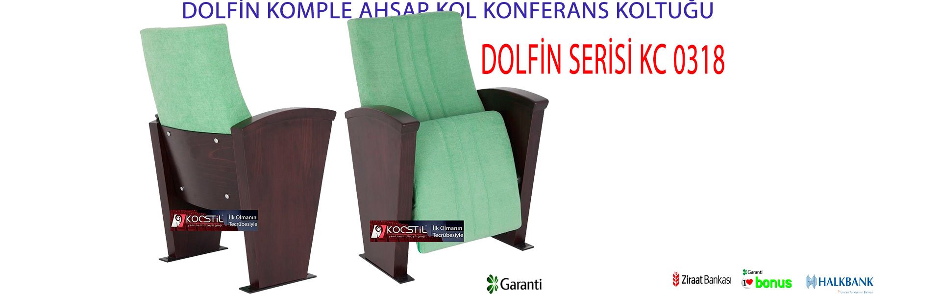 DOLFİN KOMPLE AHŞAP KOL KONFERANS KOLTUĞU KC 0318
