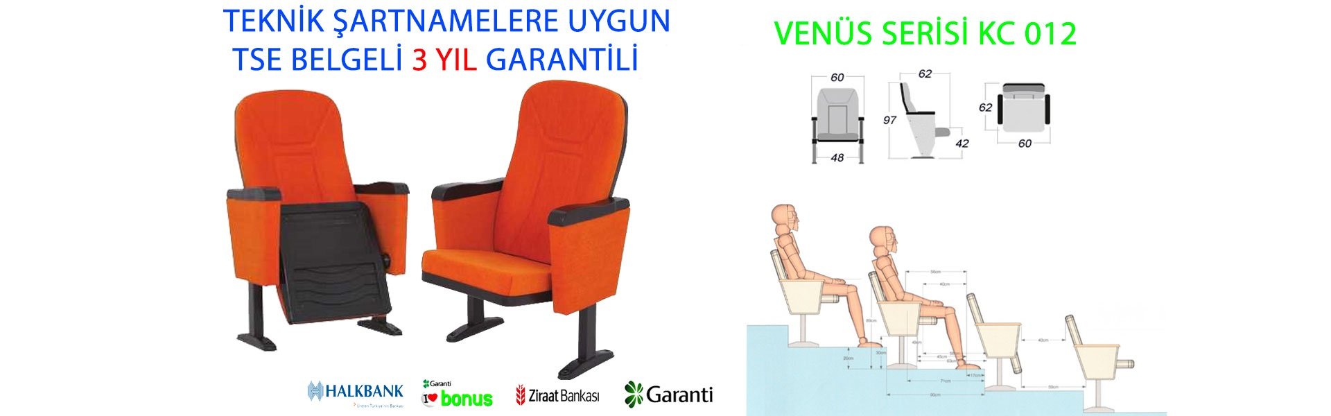 Katlanabilir Kapalı Kol Konferans Koltuğu KC 012