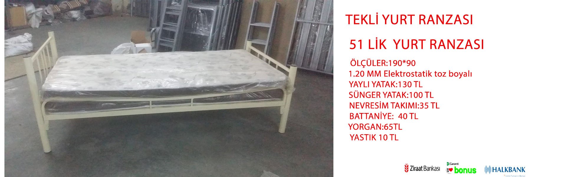 TEKLİ YURT RANZASI