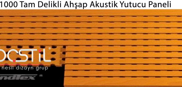 1000 Tam Delikli Ahşap Akustik Yutucu Paneli
