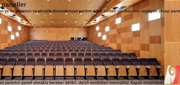 Akustik ahşap paneller