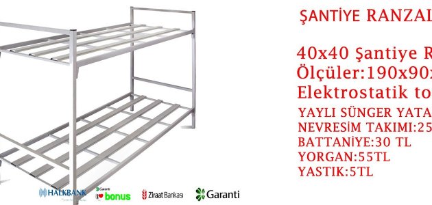Çelik İnaşaat Ranzaları İnaşaat Ranzası