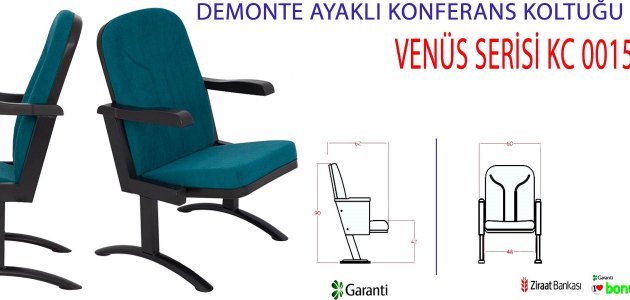 DEMONTE AYAKLI  STANDART KONFERANS KOLTUKLARI