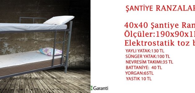 LÜKS ŞANTİYE RANZASI