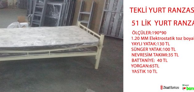 TEKLİ YURT RANZASI
