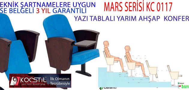 YARIM  AHŞAP KOL YAZI TABALI  KONFERANS KOLTUĞU 